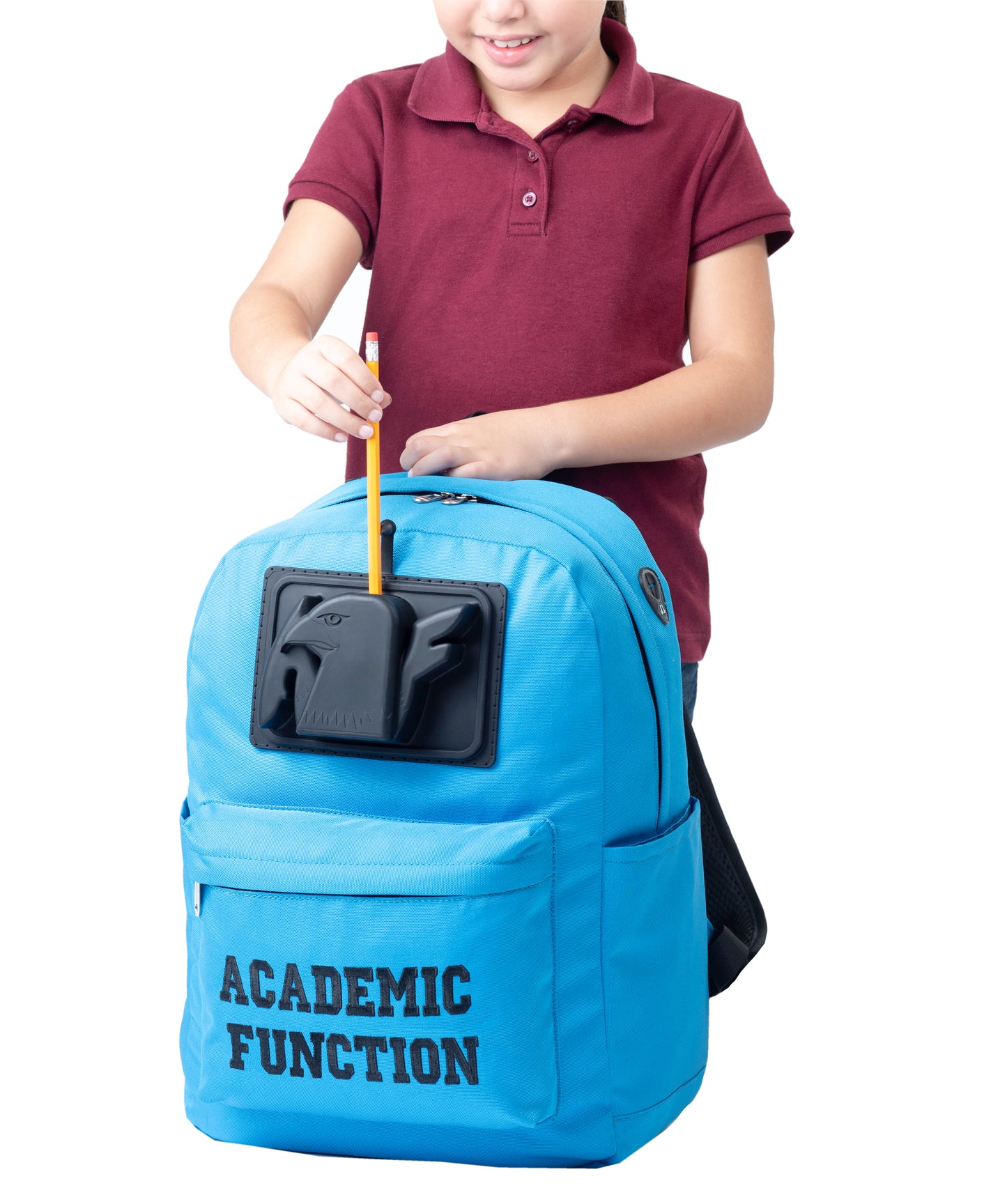 Academic Function backpacks with Integrated Powered Pencil Sharpener & cellphone charger - afrancillon.com